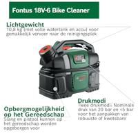 Bosch hogedrukreiniger Fontus snoerloos 20bar 18V 6l - thumbnail