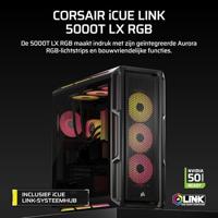 Corsair iCUE LINK 5000T LX RGB Midi Tower Zwart - thumbnail