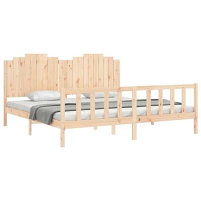 Bedframe zonder matras massief grenenhout 200x200 cm Bedframe zonder matras massief grenenhout 200x200 cm