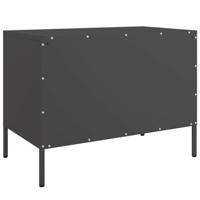 Tv-meubel 68x39x50,5 cm staal zwart - thumbnail