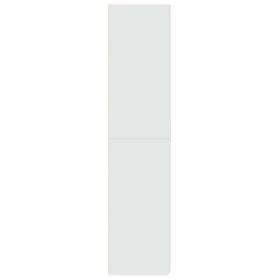 Hoge kast 70x42,5x185 cm bewerkt hout wit