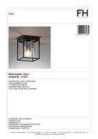 Fischer & Honsel PlafondlampSamu smoke glas - 21303 - thumbnail