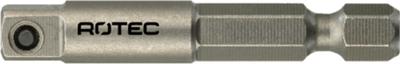 Rotec Adapter | E6.3 50mm 1/4"-4-Kt. | Met Stift - 820.0030