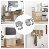 Cam Lock Moeren 2 pcs Zilver 12 x 10 mm Staal - thumbnail