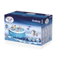 Bestway fast set zwembad opblaasbaar rond 244x66 cm - thumbnail