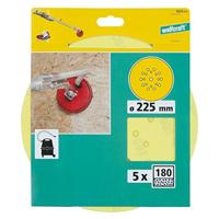 Wolfcraft Hechtschuurschijven | Korund | K180 | Ø225mm | 5 stuks - 5635000 - thumbnail