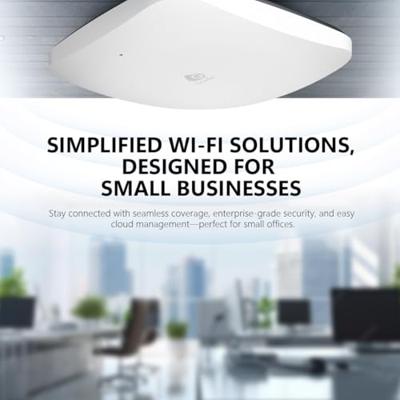 EnGenius Wireless Access Point Cloud Managed AP Wi-Fi 6 Lite Indoor PoE Access Point | 2x2 | 3 Gbps Speed | 2.4 & 5 GHz Dual Band | WPA3 Security | PoE+ Powered - ECW210L