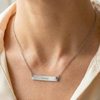 Ketting met naam - Zilver - thumbnail