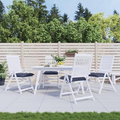 VidaXL Stoelkussens 4 st 50x50x7 cm oxford stof marineblauw