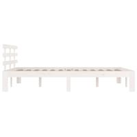 Bedframe massief hout wit 180x200 cm 6FT Super King - thumbnail