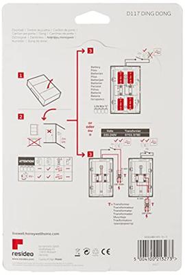 Honeywell D117 Bel 6 - 12 V 80 dBA Wit
