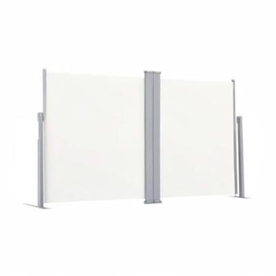 Tuinscherm uittrekbaar dubbel 170x600 cm crme Tuinscherm uittrekbaar dubbel 170x600 cm crme
