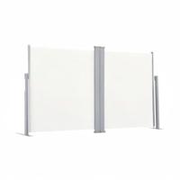 Tuinscherm uittrekbaar dubbel 170x600 cm crme - thumbnail