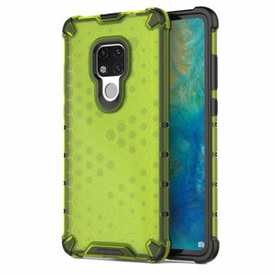Honingraat schokbestendig PC + TPU Case voor Huawei mate 20 (groen)