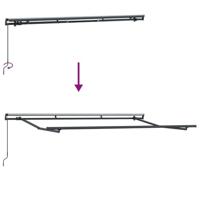 VidaXL Zijde frame antraciet 3,5 x 2 m metaal - thumbnail