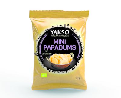 Yakso Mini papadums bio 75 Gram Yakso Mini papadums bio 75 Gram
