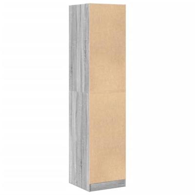 Apothekerskast 40x41x174,5 cm bewerkt hout grijs sonoma eiken