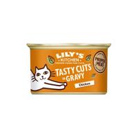 Lily's Kitchen Cuts in gravy kip natvoer kat 1 tray (24 x 85 g) - thumbnail