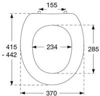 Pressalit Objecta polygiene closetzitting zonder deksel wit 53011-ba1999 - thumbnail