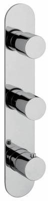 Hotbath Buddy thermostaat inbouw met 2 stopkranen verticaal chroom B066CR