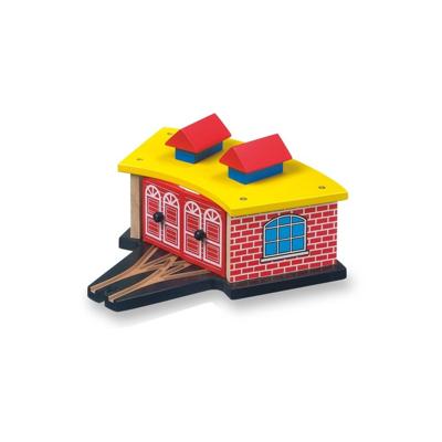 Garage voor locomotief - spoorwegen