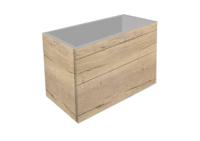 Best Design Badkamermeubel Beauty 2 Laden Greeploos 78 cm Eiken Zonder Wastafel - thumbnail