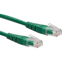 ROLINE Patchkabel Cat.6 UTP (Class E), groen, 1 m - thumbnail