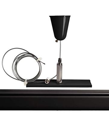 Deko Light 710050 D Line Seilabhängungshalter mit Deckenrosette 1,5m 230V-railsysteemcomponenten Stroomrail 3-fasig Zwart