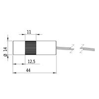 Picotronic Lasermodule Lijn Rood 5 mW LC650-5-3-F(14x45) - thumbnail