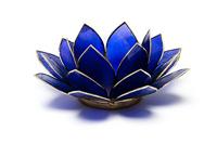 Lotus Sfeerlicht Indigo 6e Chakra Goudrand - thumbnail