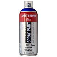 Amsterdam All Acrylics Amsterdam • spray paint ultramarijn 504 400ml - thumbnail