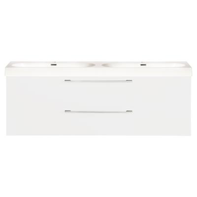 Badkamermeubelset Differnz Somero Met Keramiek Wastafel 120 cm Hoogglans Wit Differnz