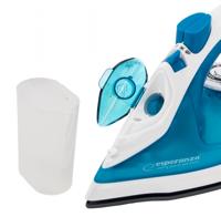 Esperanza EHI002 strijkijzer Stoomstrijkijzer Keramische zoolplaat Blauw, Wit 2200 W - thumbnail