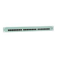 LogiLink NP0040 24 poorten Netwerkpatchpaneel 483 mm (19) CAT 6 1 HE Grijs Ingericht - thumbnail