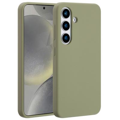 Accezz Liquid Silicone Backcover met MagSafe voor Samsung Galaxy S25 Telefoonhoesje Groen Accezz Liquid Silicone Backcover met MagSafe voor Samsung Galaxy S25 Telefoonhoesje Groen