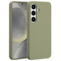 Accezz Liquid Silicone Backcover met MagSafe voor Samsung Galaxy S25 Telefoonhoesje Groen - thumbnail