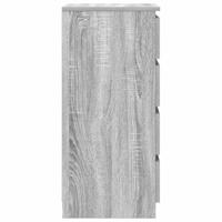 Dressoir 37,5x35x76 cm bewerkt hout grijs sonoma eikenkleurig - thumbnail