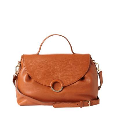 Fred de la Bretoniere leren handtas cognac