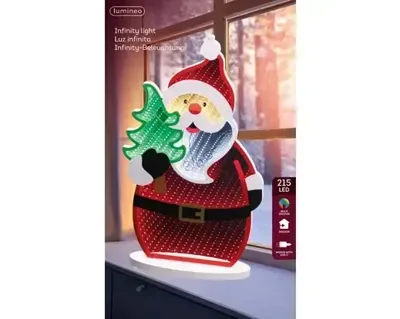 Led infinity led kerstman 40 cm
