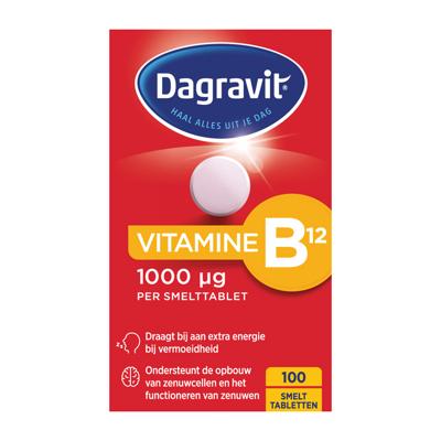 Dagravit Vitamine B12 1000 mcg Smelttabletten Dagravit Vitamine B12 1000 mcg Smelttabletten
