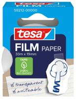 Tesafilm papier tape, ft 19 mm x 33 m, transparant - thumbnail