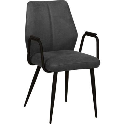 Eetkamerstoel Tina met metalen armleuning