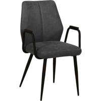 Eetkamerstoel Tina met metalen armleuning - thumbnail