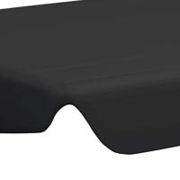 Vervangingsluifel voor schommelbank 188/168x110/145 cm zwart - thumbnail
