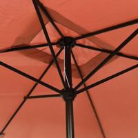 Parasol met metalen paal 300x200 cm terracotta - thumbnail