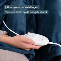 Beurer HD75OC Elektrische Warmtedeken 180x130 cm Fleece/Oceaanblauw - thumbnail