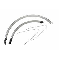 Falkx Spatbordenset cr20a 28 inch 60 mm kunststof grijs - thumbnail