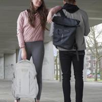 New Rebels Vince Gilbert Lichtgrijs 27L Rugtas Waterafstotend Laptop 15.6" - thumbnail