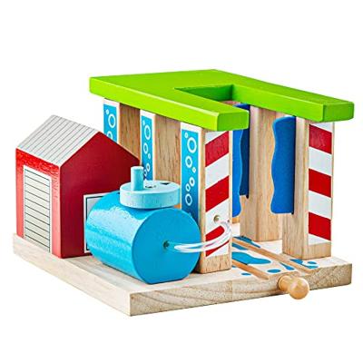 Bigjigs houten rails - wasstraat voor treinen Bigjigs houten rails - wasstraat voor treinen