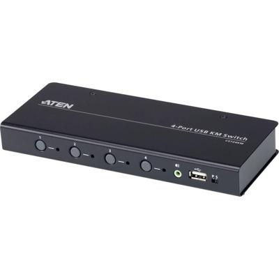 ATEN 4-poorts USB boudnless KVM™-schakelaar (kabels meegeleverd)